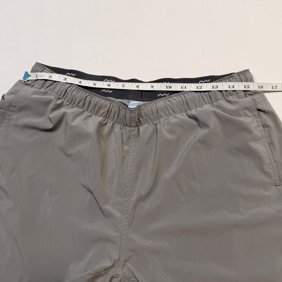 Free Fly Shorts Mens Large Gray Bamboo Lined Athletic Running Quick Dry Stretch - Picture 10 of 11
